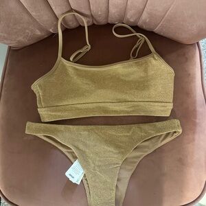 Aerie Gold Women's Swimsuit 2-Peice